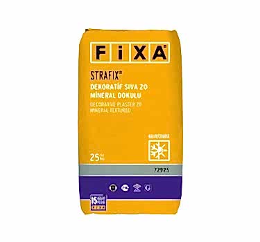 Strafix Dekoratif Sıva 20 Mineral Dokulu Beyaz Kalın
