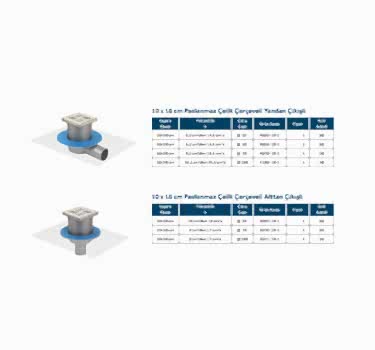 LINE 10 - 10x10 PASLANMAZ ÇELİK ÇERÇEVELİ MODELLER
